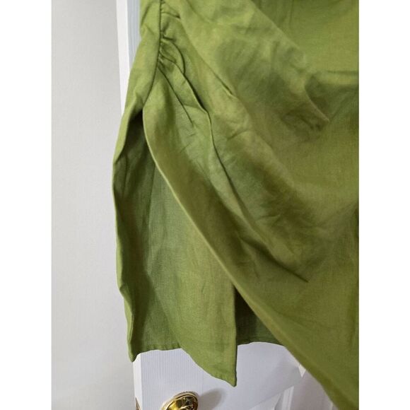 Reformation Kerrigan Linen Dress in Avocado Green Sz 8 NWT $218 - Picture 11 of 11